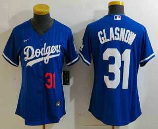 Women's Los Angeles Dodgers #31 Tyler Glasnow Number Blue Stitched Cool Base Nike Jersey,We sell and wholesale Women's Los Angeles Dodgers #31 Tyler Glasnow Number Blue Stitched Cool Base Nike Jersey on line form chian!